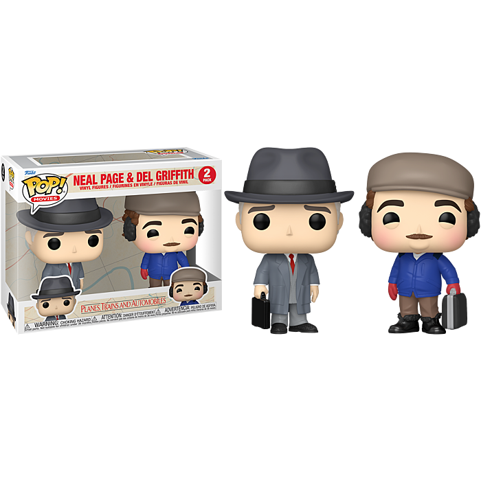 Funko Pop! Planes, Trains and Automobiles - Neal Page & Del Griffith - 2-Pack - Pop Basement