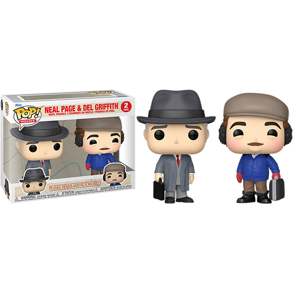 Funko Pop! Planes, Trains and Automobiles - Neal Page & Del Griffith - 2-Pack - Pop Basement