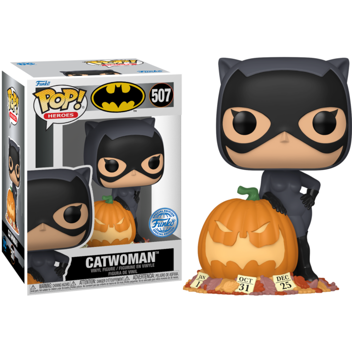 Funko Pop! DC Comics - Catwoman with Pumpkin #507 - Pop Basement