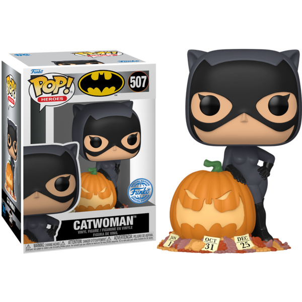 Funko Pop! DC Comics - Catwoman with Pumpkin #507 - Pop Basement