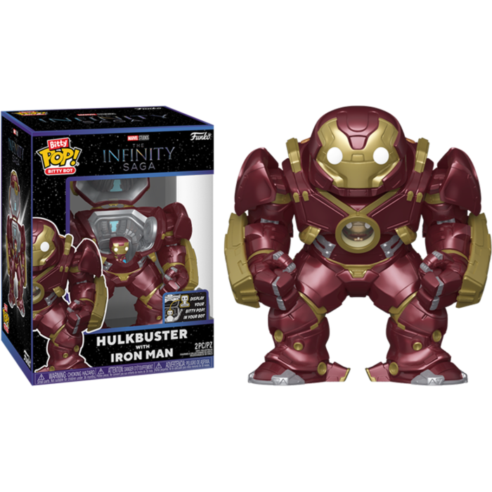 Funko Bitty Pop! Marvel: The Infinity Saga - Hulkbuster with Iron Man - Pop Basement