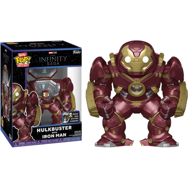 Funko Bitty Pop! Marvel: The Infinity Saga - Hulkbuster with Iron Man - Pop Basement