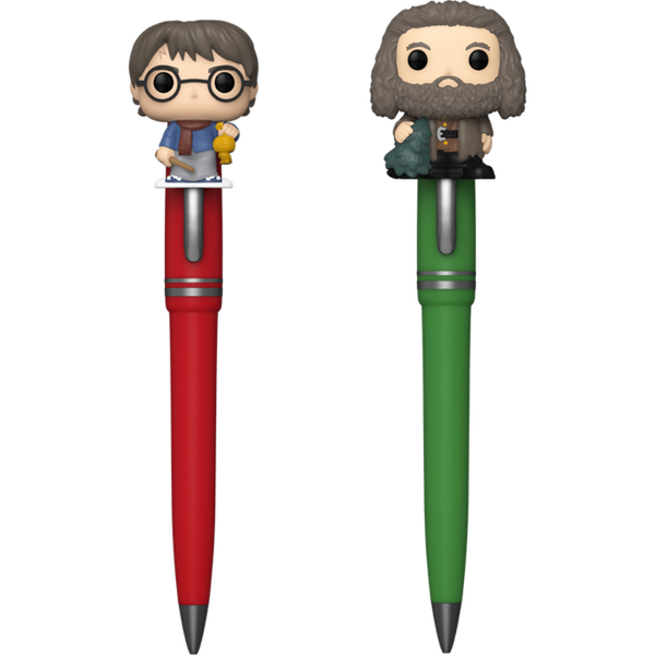 Funko Pop! Harry Potter - Harry & Hagrid - Pen Topper - 2-Pack - Pop Basement