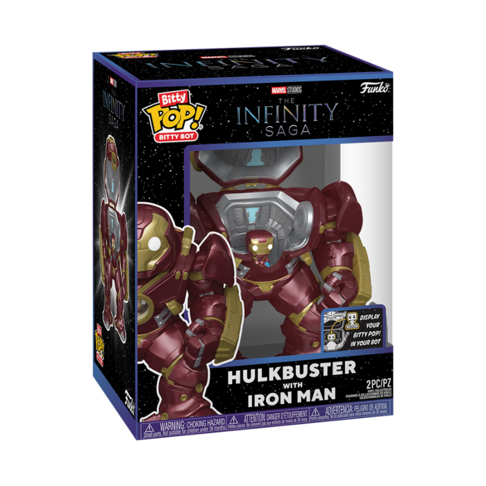 Funko Bitty Pop! Marvel: The Infinity Saga - Hulkbuster with Iron Man - Pop Basement