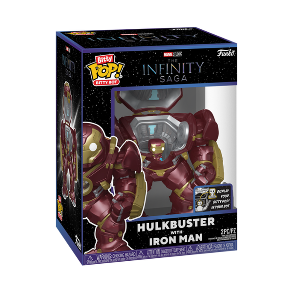 Funko Bitty Pop! Marvel: The Infinity Saga - Hulkbuster with Iron Man - Pop Basement