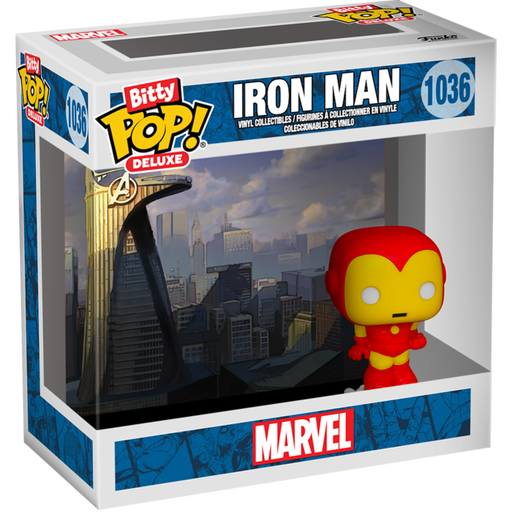 Funko Pop! Iron Man - Iron Man (Avengers Tower) Deluxe #1036 - Pop Basement