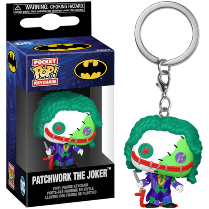 Funko Pocket Pop! Keychain - DC Comics - Patchwork The Joker - Pop Basement