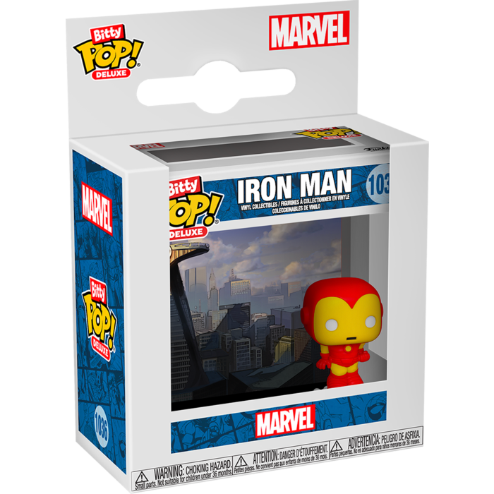 Funko Pop! Iron Man - Iron Man (Avengers Tower) Deluxe #1036 - Pop Basement