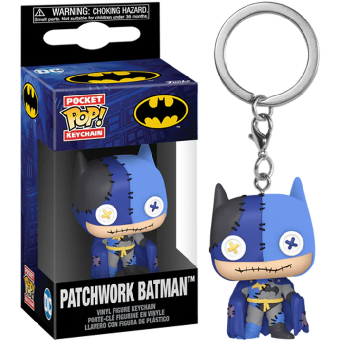 Funko Pocket Pop! Keychain - DC Comics - Patchwork Batman - Pop Basement