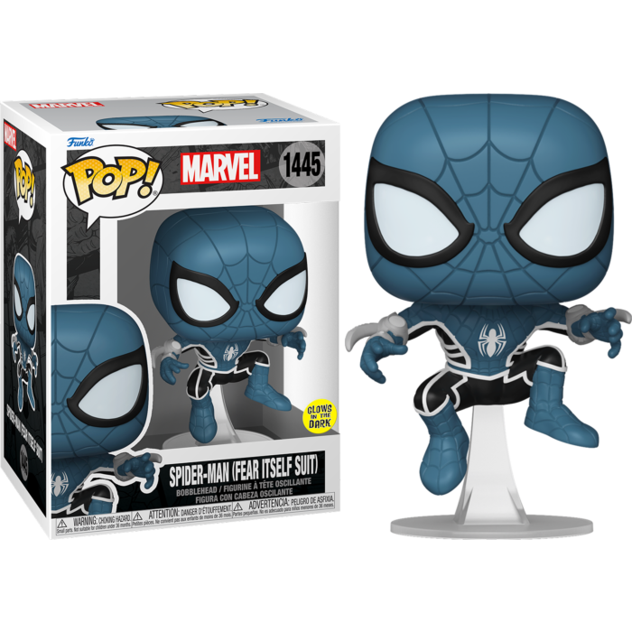 Funko Pop! Marvel: Spider-Man Comics - Spider-Man (Fear Itself Suit) Glow in the Dark #1445 - Pop Basement