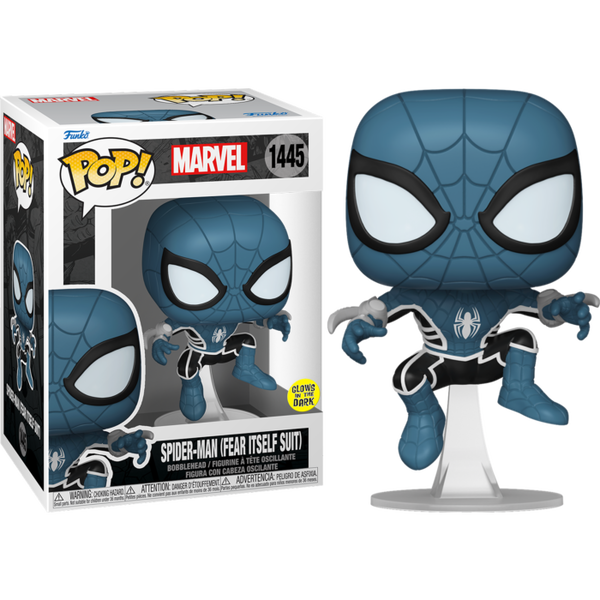 Funko Pop! Marvel: Spider-Man Comics - Spider-Man (Fear Itself Suit) Glow in the Dark #1445 - Pop Basement