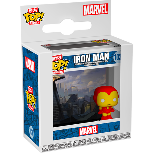 Funko Pop! Iron Man - Iron Man (Avengers Tower) Deluxe #1036 - Pop Basement