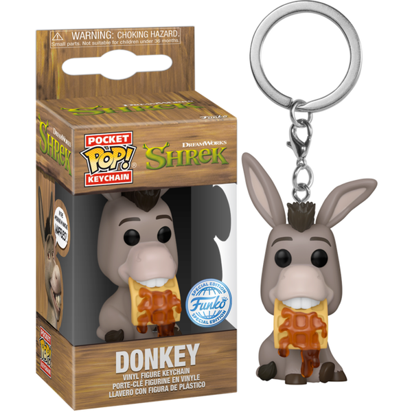 Funko Pocket Pop! Keychain - Shrek - Donkey DreamWorks 30th Anniversary