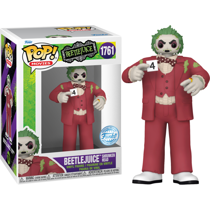 Funko Pop! Beetlejuice - Beetlejuice (Shrunken Head) #1761