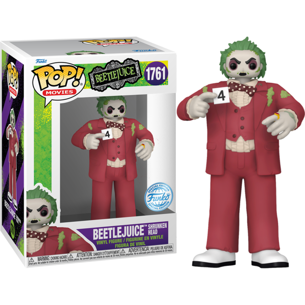 Funko Pop! Beetlejuice - Beetlejuice (Shrunken Head) #1761