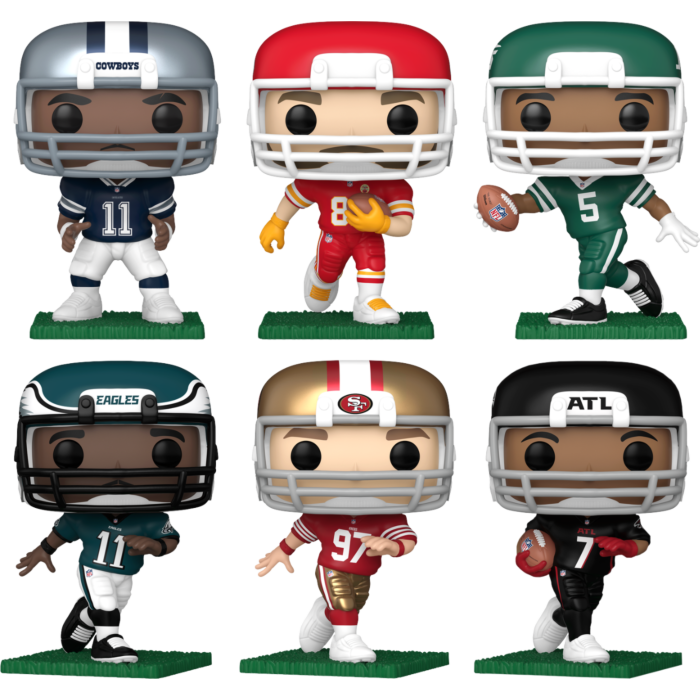 Funko Pop! NFL Football - Dagger Play - Bundle (Set of 6)