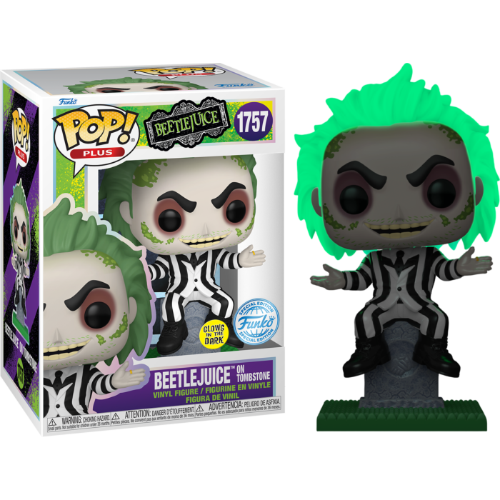 Funko Pop! Beetlejuice - Beetlejuice on Tombstone Glow in the Dark #1757