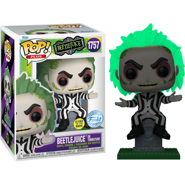 Funko Pop! Beetlejuice - Beetlejuice on Tombstone Glow in the Dark #1757