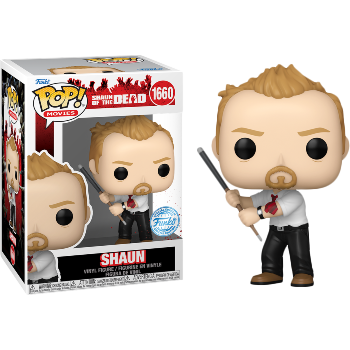 Funko Pop! Shaun of the Dead - Shaun with Pool Cue #1660