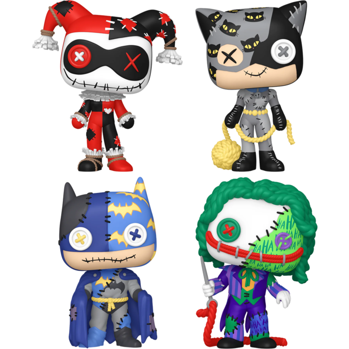 Funko Pop! DC Comics - Patchwork Stitch Up - Bundle (Set of 4) - Pop Basement