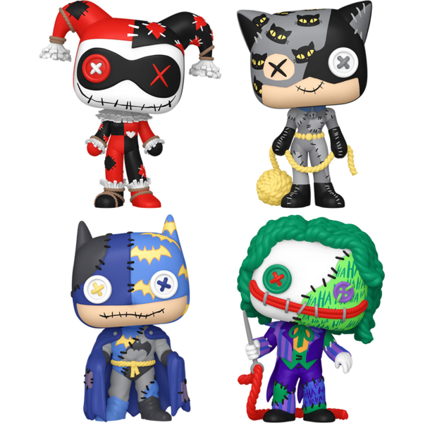 Funko Pop! DC Comics - Patchwork Stitch Up - Bundle (Set of 4) - Pop Basement