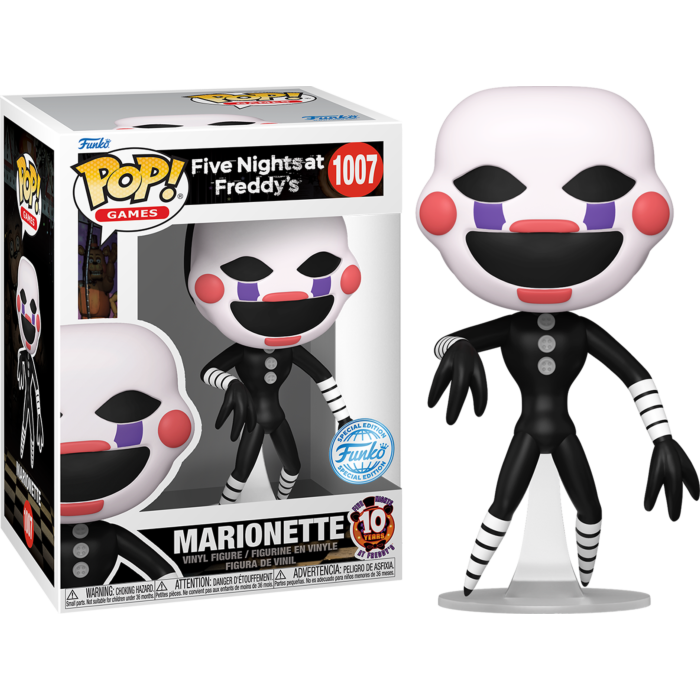 Funko Pop! Five Nights at Freddy's: 10th Anniversary - Marionette #1007 - Pop Basement