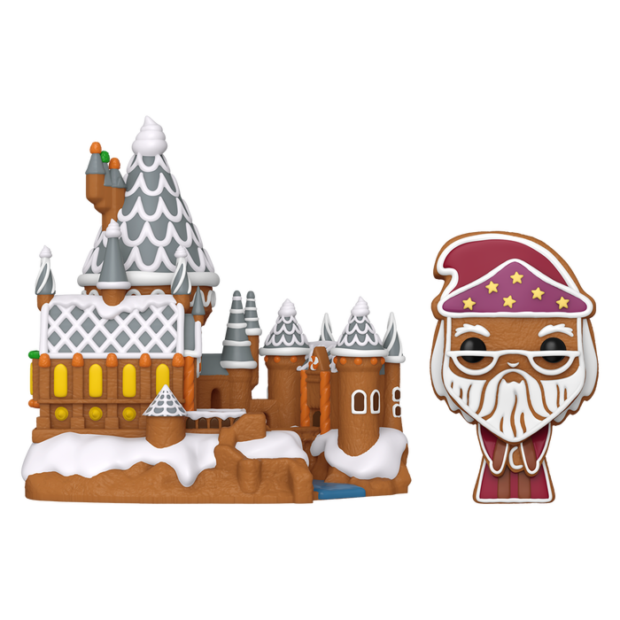 Funko Pop! Town - Harry Potter - Gingerbread Albus Dumbledore with Hogwarts #42 - Pop Basement