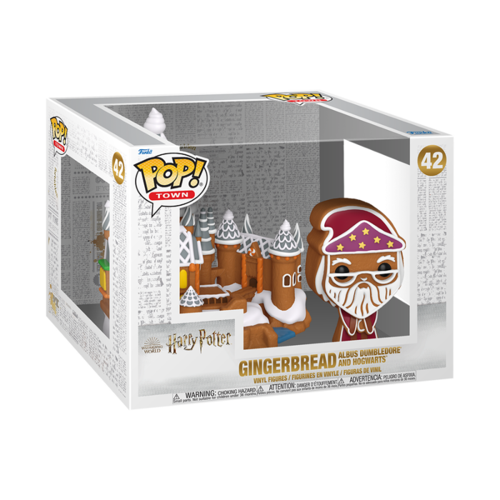 Funko Pop! Town - Harry Potter - Gingerbread Albus Dumbledore with Hogwarts #42 - Pop Basement