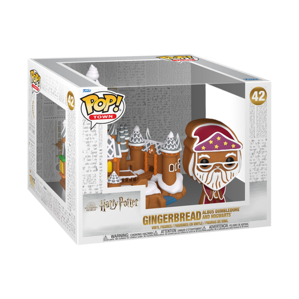 Funko Pop! Town - Harry Potter - Gingerbread Albus Dumbledore with Hogwarts #42 - Pop Basement