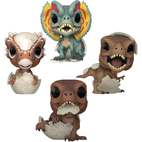 Funko Pop! Jurassic Park - Don't Count Your Eggs - Bundle (Set of 4)