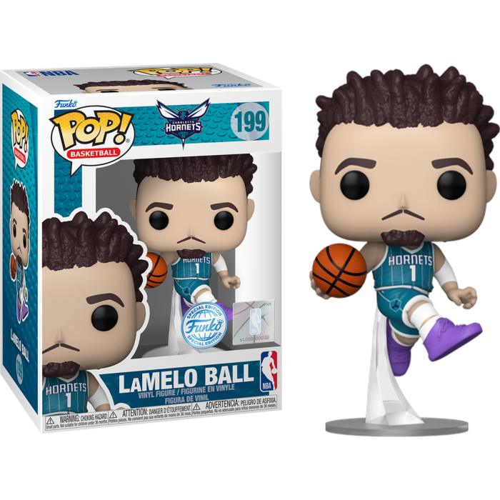 Funko Pop! NBA Basketball: Hornets - LaMelo Ball #199 - Pop Basement