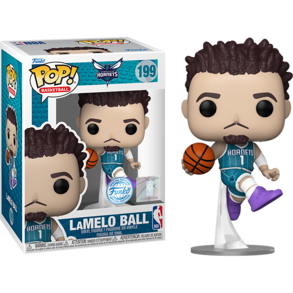 Funko Pop! NBA Basketball: Hornets - LaMelo Ball #199 - Pop Basement