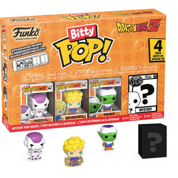 Funko Pop! Dragon Ball Z - Frieza, Super Saiyan Goku, Piccolo & Mystery - 4-Pack