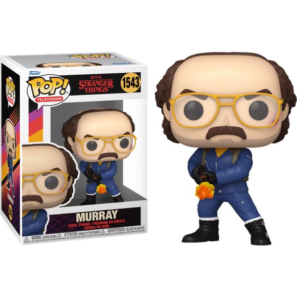 Funko Pop! Stranger Things: Season 4 - Murray with Flamethrower #1543 - Pop Basement