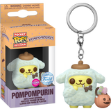 Funko Pocket Pop! Keychain - Sanrio - Pompompurin Flocked - Pop Basement