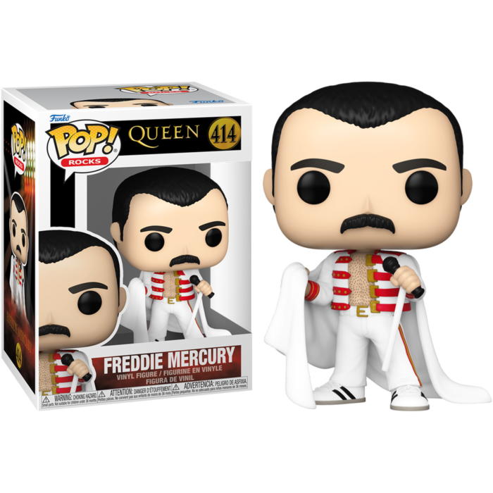 Funko Pop! Queen - Freddie Mercury with Cape #414 - Pop Basement