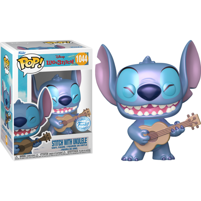 Funko Pop! Lilo & Stitch - Stitch with Ukulele (Pearlescent) #1044