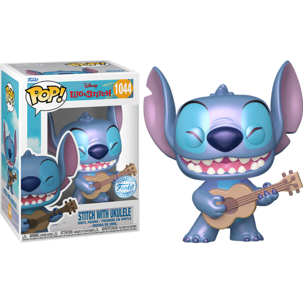 Funko Pop! Lilo & Stitch - Stitch with Ukulele (Pearlescent) #1044