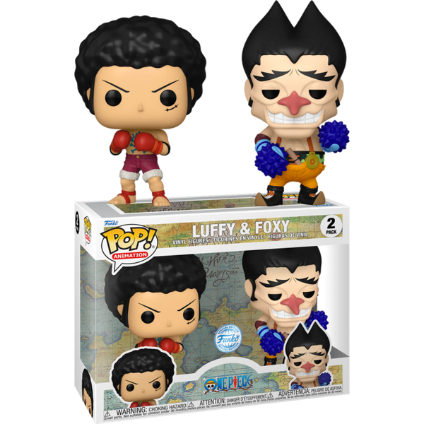 Funko Pop! One Piece - Luffy & Foxy - 2-Pack - Chase Chance - Pop Basement