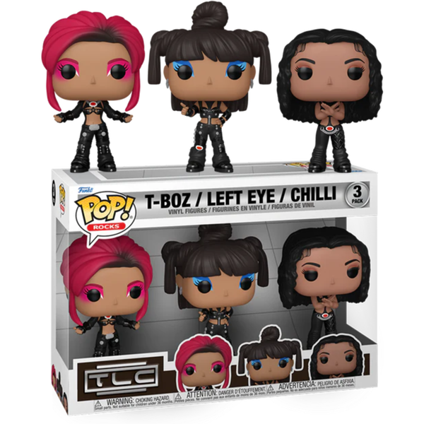 Funko Pop! TLC: No Scrubs - T-Boz, Left Eye & Chilli - 3-Pack - Pop Basement