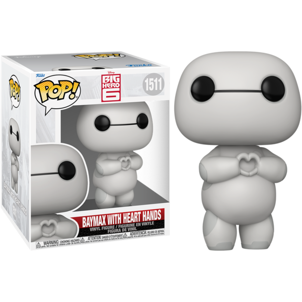 Funko Pop! Big Hero 6 - Baymax with Heart Hands Super Sized 6" #1511 - Pop Basement