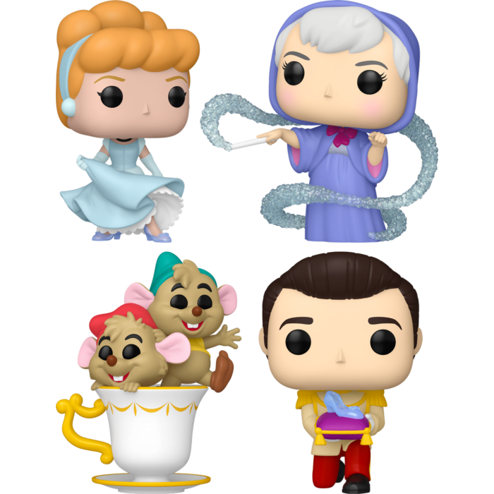 Funko Pop! Cinderella (1950): 75th Anniversary - Bibbidi-Bobbidi-Boo - Bundle (Set of 4)