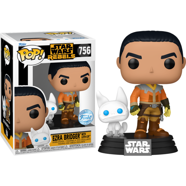 Funko Pop! Star Wars: Rebels - Ezra Bridger with Loth-Cat #756