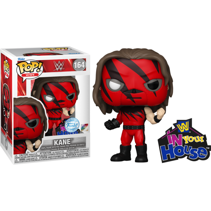 Funko Pop! WWE - Kane with Enamel Pin #164 - Pop Basement