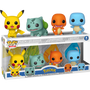 Funko Pop! Pokemon - Pikachu, Bulbasaur, Charmander & Squirtle (Starters) - 4-Pack