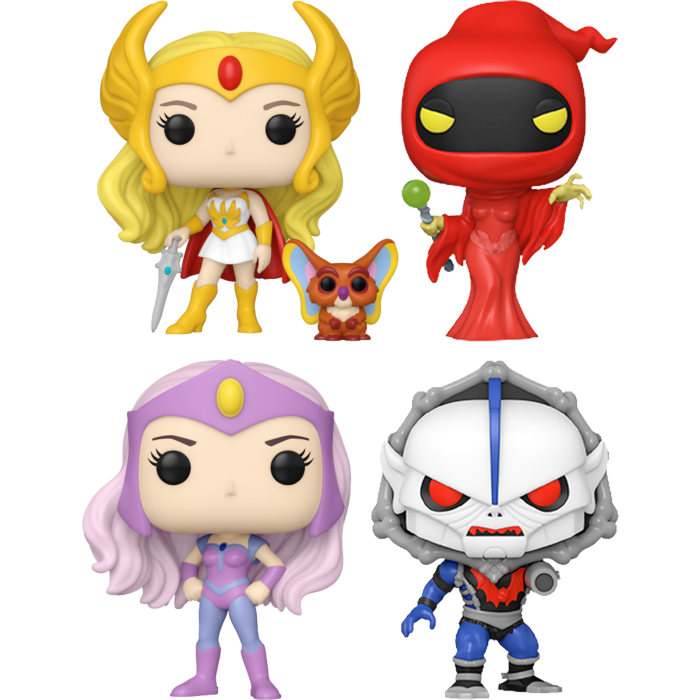 Funko Pop! She-Ra: Princess of Power - For the Honor of Grayskull 40th Anniversary - Bundle (Set of 4)