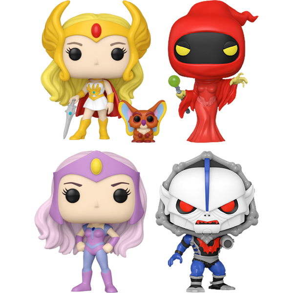 Funko Pop! She-Ra: Princess of Power - For the Honor of Grayskull 40th Anniversary - Bundle (Set of 4)