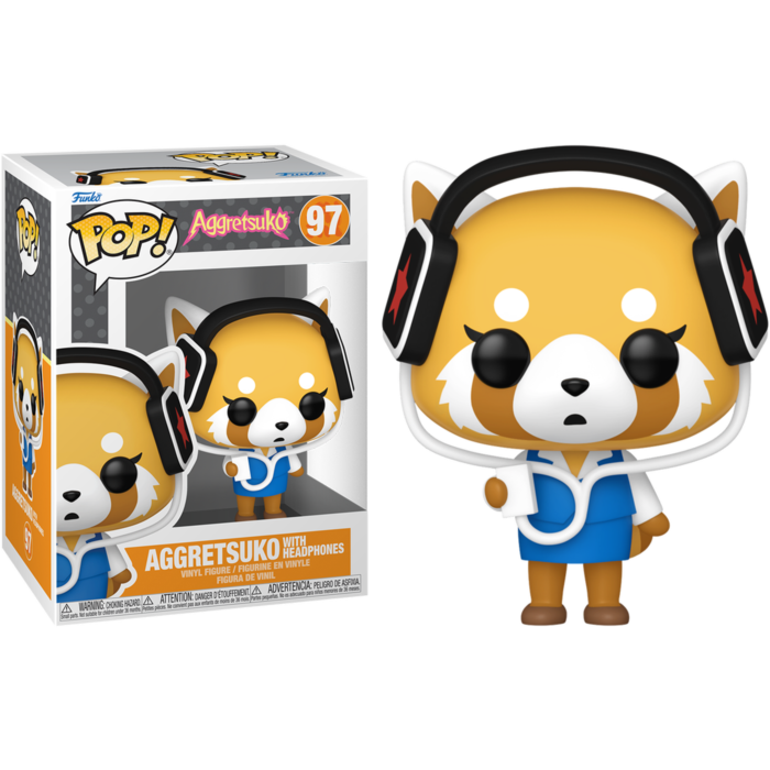 Funko Pop! Aggretsuko - Aggretsuko with Headphones #97 - Pop Basement