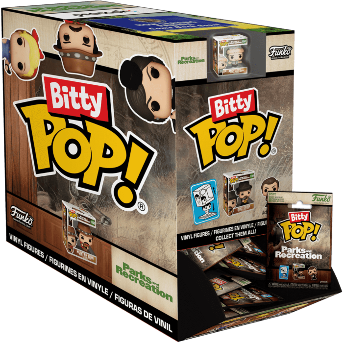 Funko Pop! Parks and Recreation - Bitty Pop! Blind Bag Vinyl Figure (Display of 32 Units) - Pop Basement