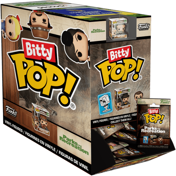 Funko Pop! Parks and Recreation - Bitty Pop! Blind Bag Vinyl Figure (Display of 32 Units) - Pop Basement